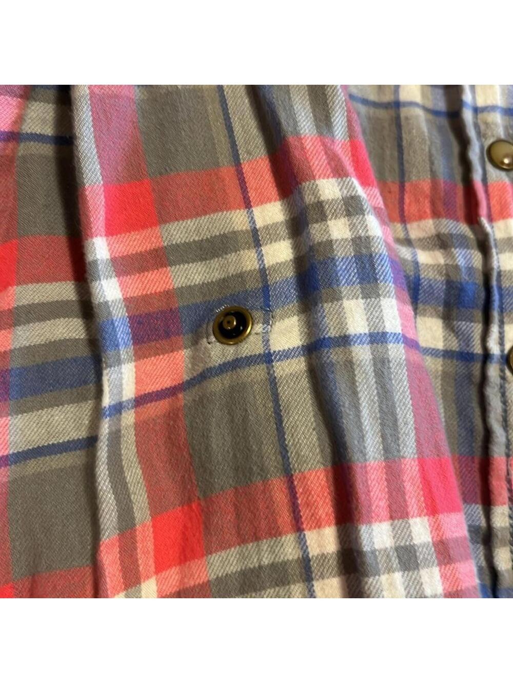 NWOT JACHS Girlfriend Lightweight Flannel Blouse Women's XXL Snap Front - Picture 7 of 8